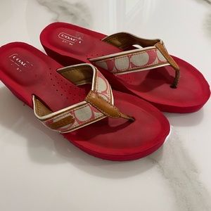 Coach Poppy Wedges Size 8.5